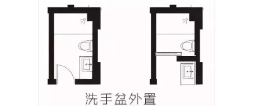 暗卫卫生间设计图，卫生间四分离设计图